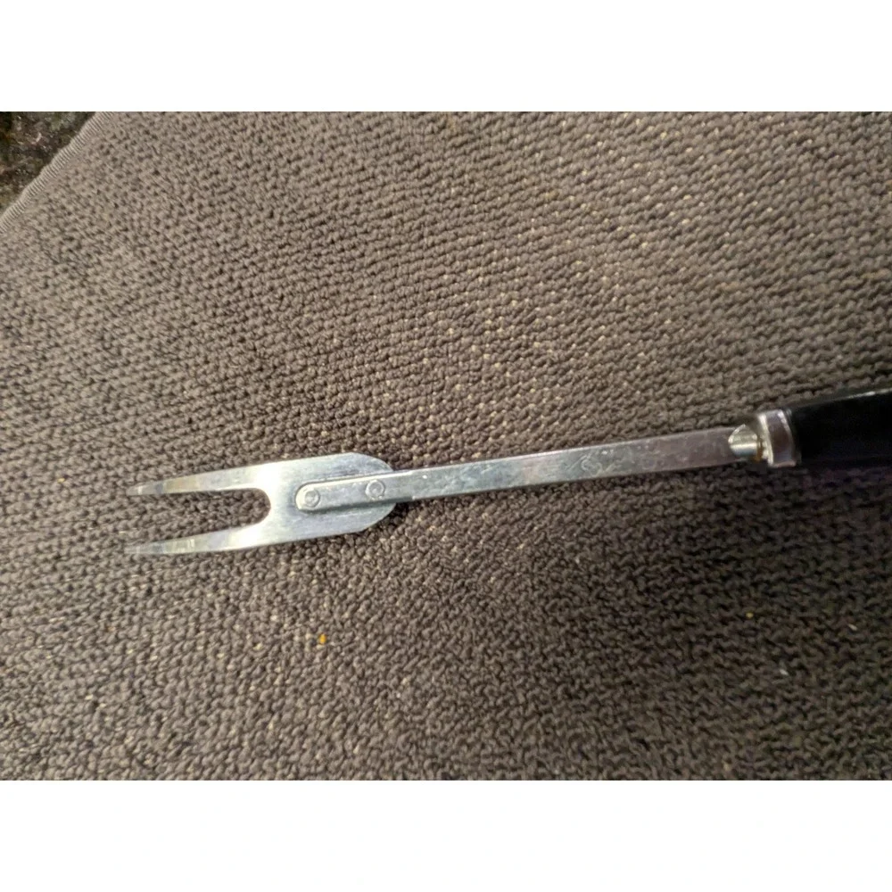 Vintage Ekco USA Stainless Steel Meat Carving Fork‎ Mid-Century Kitchenware